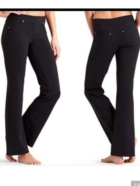 Athleta Black Bettona Fleece Lined Bootcut Flare Pants XLT